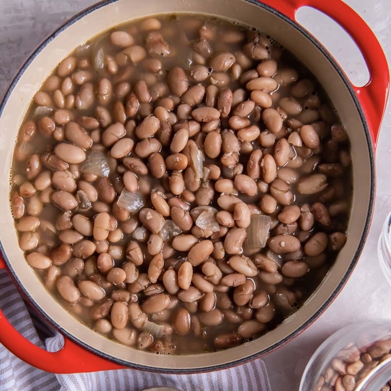 لوبیا چیتی پخته