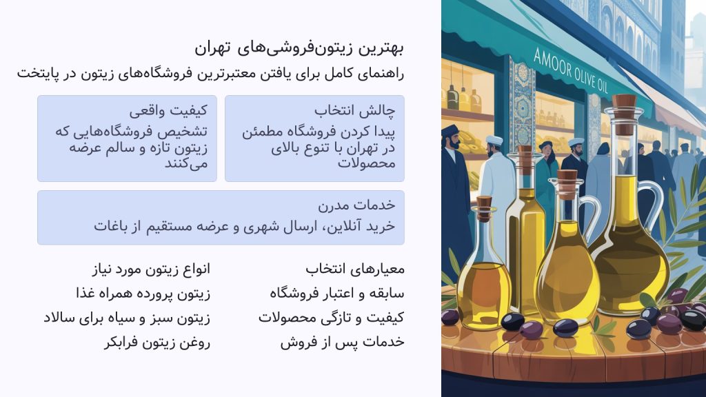 بهترین زیتون‌فروشی‌های تهران