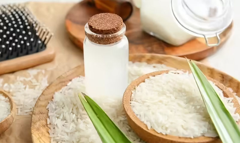 آب برنج برای پوست و مو