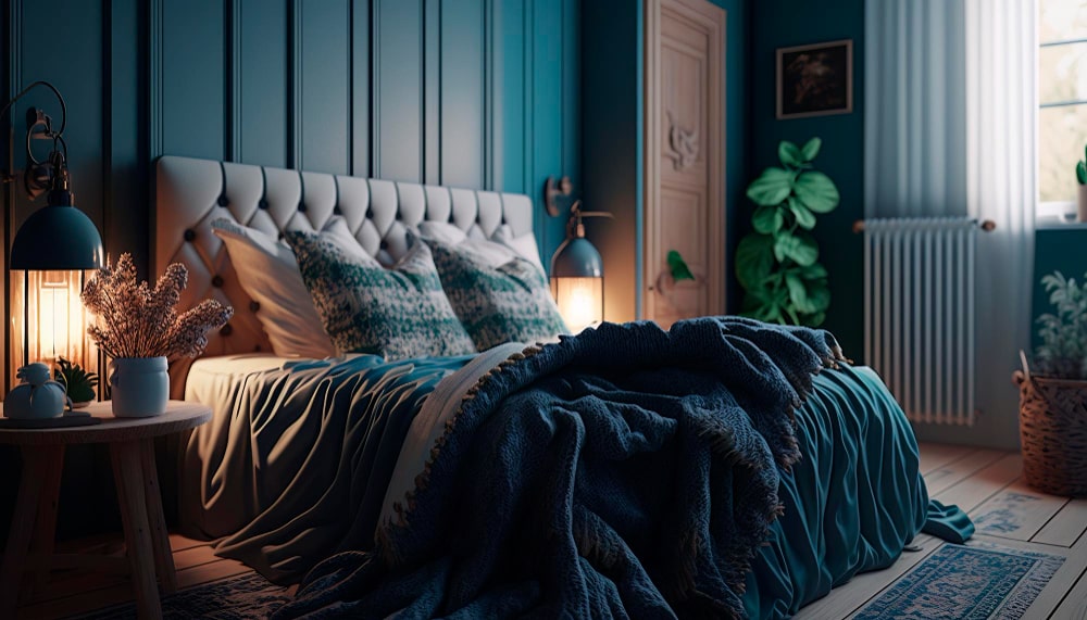 اتاق خواب آرام برای کاهش حرف زدن در خواب