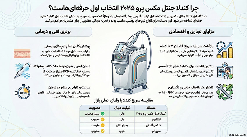 بررسی تخصصی کندلا جنتل مکس پرو ۲۰۲۵؛
