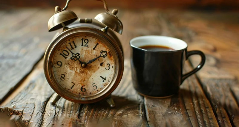 زمان مصرف قهوه