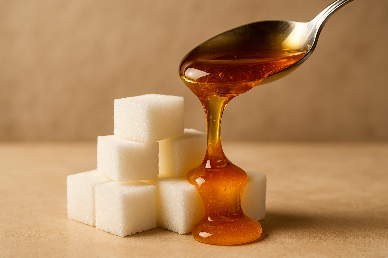 یک قاشق عسل چقدر قند دارد