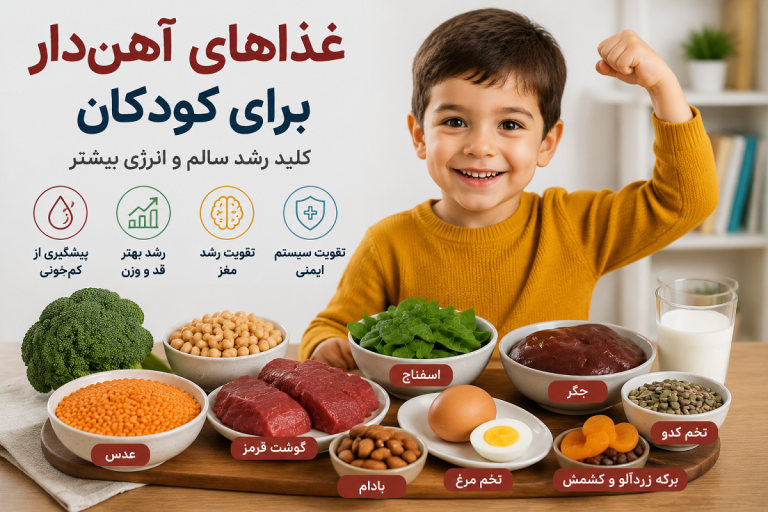 غذاهای آهن دار برای کودکان