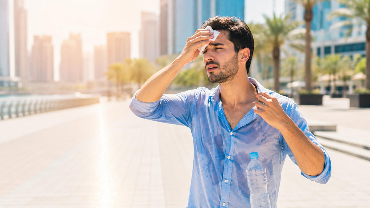 علت تعریق زیاد در تابستان
