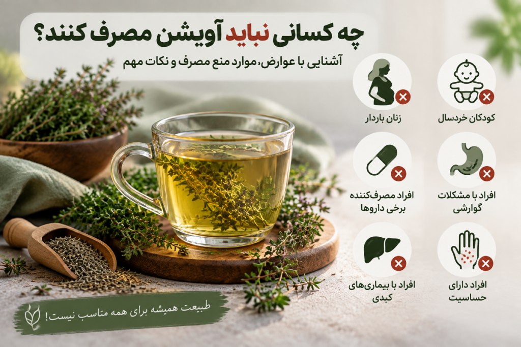 موارد منع مصرف آویشن