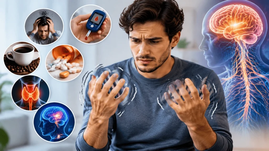 لرزش ناگهانی بدن